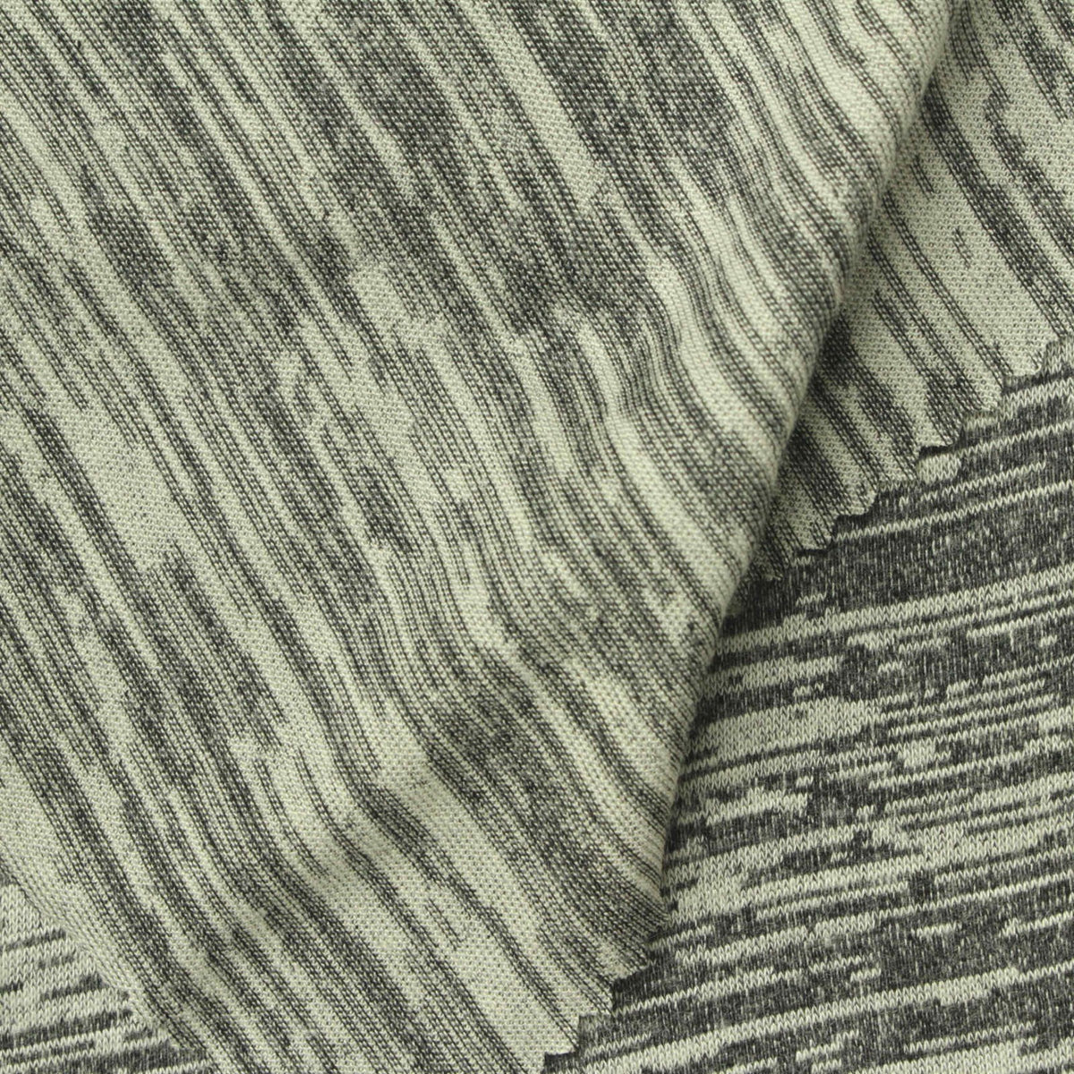 Heathered Grey Marl Jersey Knit, Polyester, 165 gsm, 190 cm