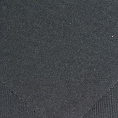 Brushed Polyester Stretch Milk Silk Knit Fabric, 195 gsm, 170 cm — Grey
