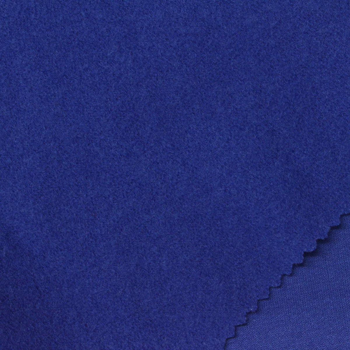 Polyester Viscose Stretch French Terry Fabric, 200 gsm, 160 cm — Blue