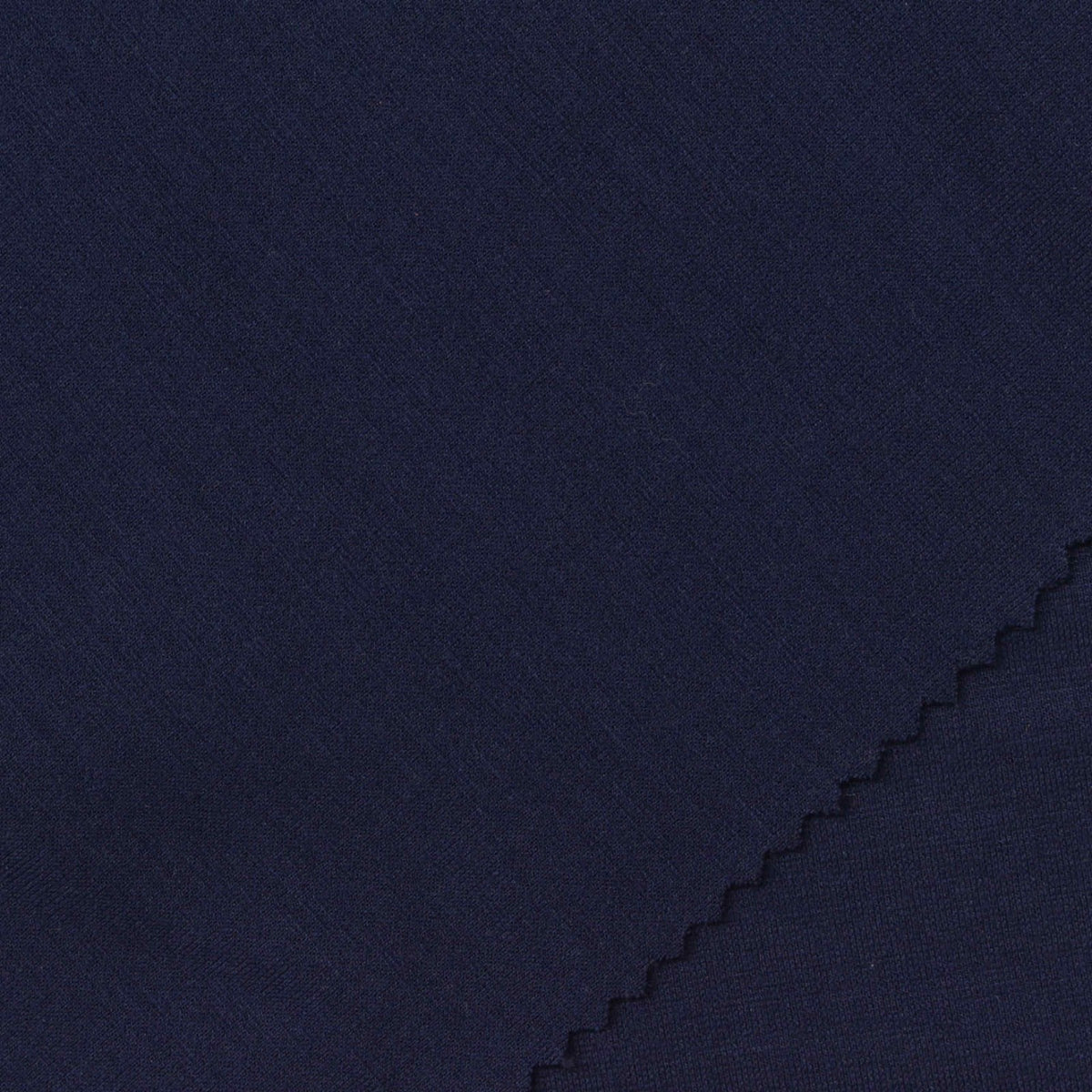 Viscose Nylon Stretch Ponte Knit Fabric, 305 gsm, 160 cm — Navy
