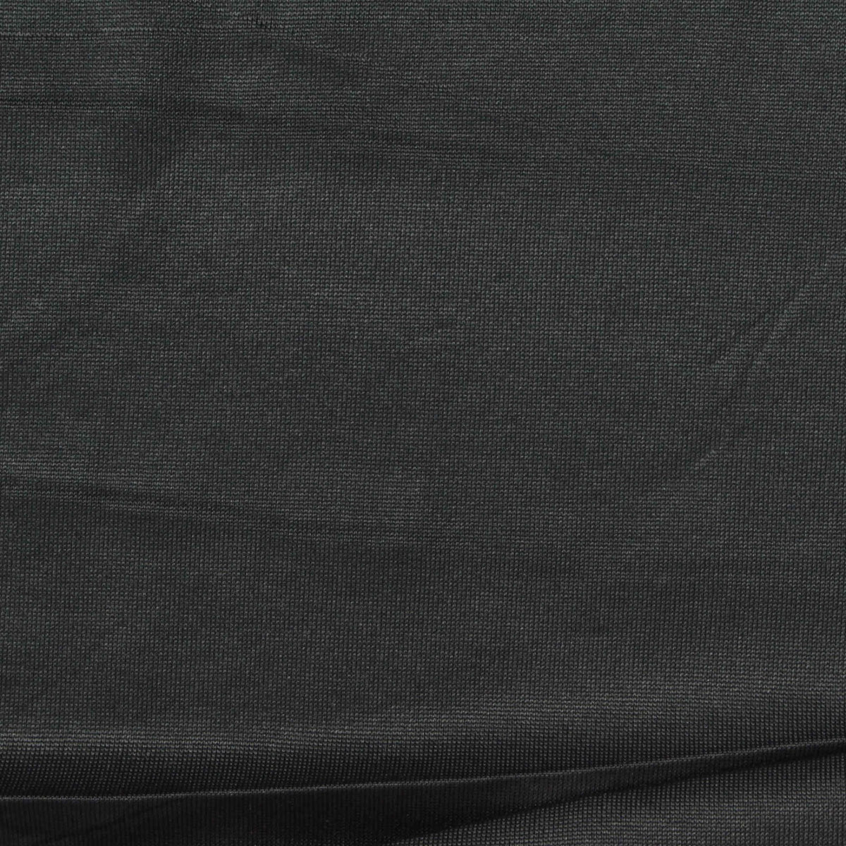 Brushed Polyester Stretch Jersey Knit Fabric, 148 gsm, 180 cm — Black