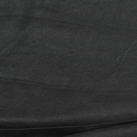 Brushed Polyester Stretch Jersey Knit Fabric, 148 gsm, 180 cm — Black