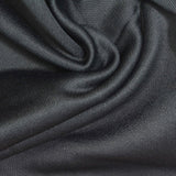 Nylon Cotton French Terry Fabric, 340 gsm, 180 cm — Black