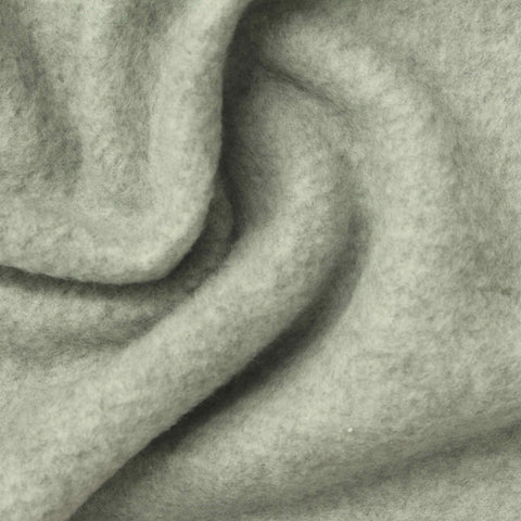 Brushed Cotton Polyester Interlock Knit Fabric, 310 gsm, 145 cm — Grey