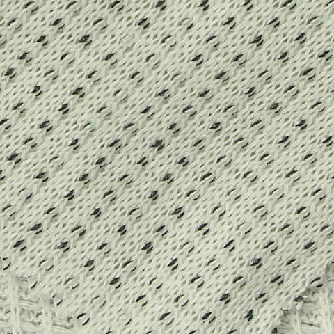 Light Grey Marl Rib Knit, Poly-Cotton, 290 gsm