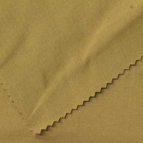 Polyester Viscose Stretch Ponte Knit Fabric, 280 gsm, 160 cm — Khaki
