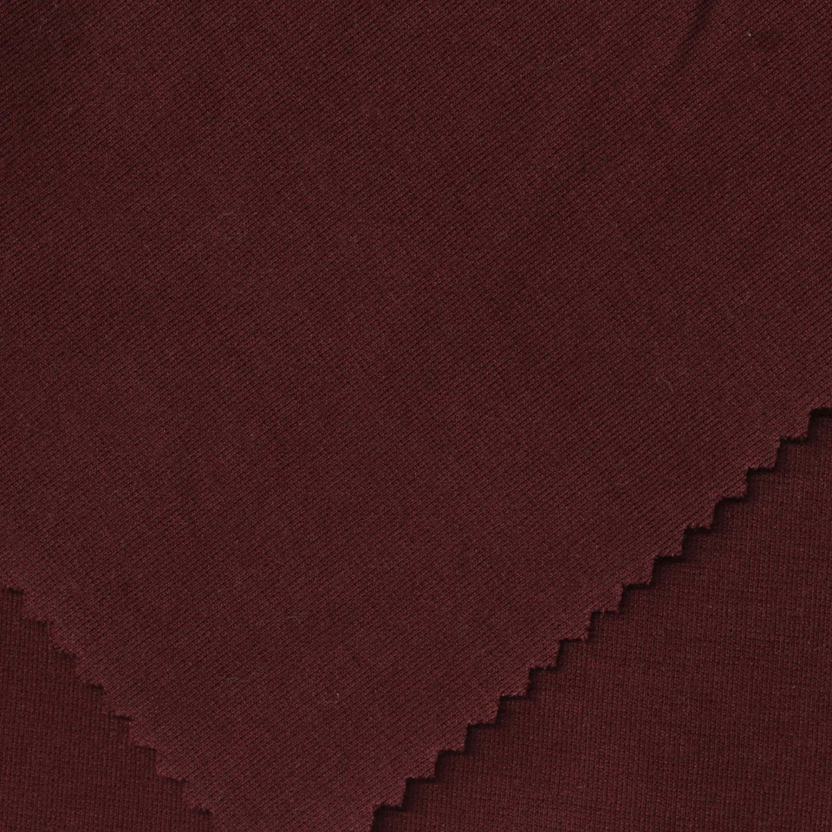 Polyester Viscose Stretch Ponte Knit Fabric, 300 gsm, 160 cm — Red