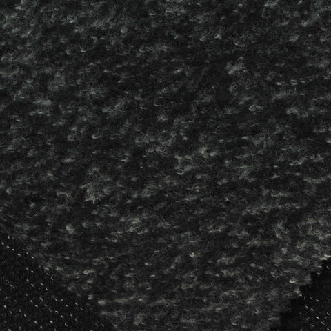 Dark Grey Marl Chunky Knit, Polyester, 300 gsm, 155 cm
