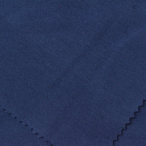 Polyester Viscose Stretch Ponte Knit Fabric, 340 gsm, 160 cm — Navy