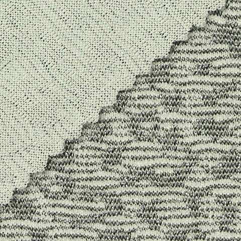 Light Grey Marl Knit, Nylon-Metallic