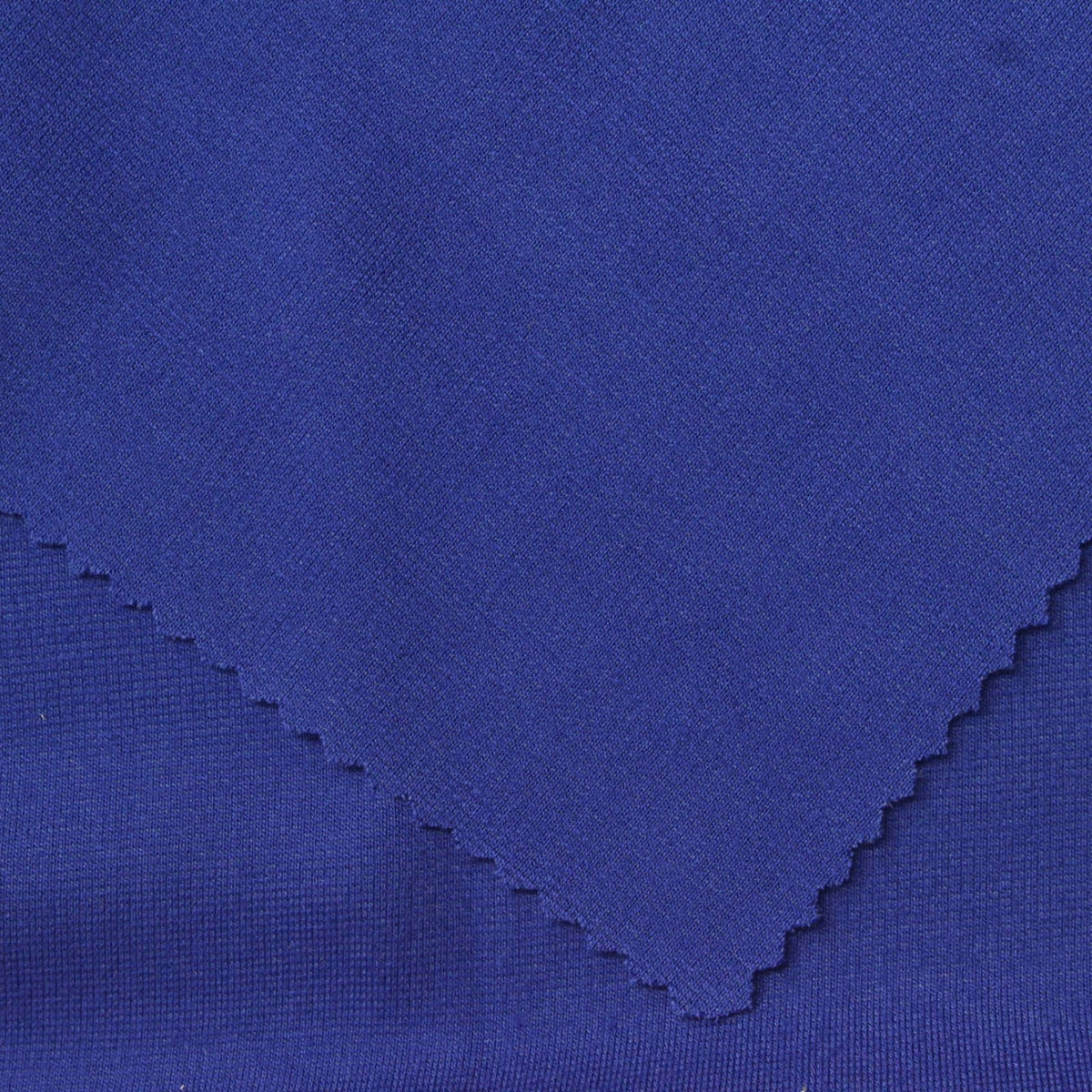 Polyester Viscose Stretch Ponte Knit Fabric, 320 gsm, 160 cm — Blue