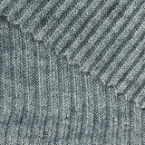 Viscose Polyester Blend Rib Knit Fabric, 230 gsm, 165 cm — Blue — texture