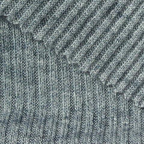 Viscose Polyester Blend Rib Knit Fabric, 230 gsm, 165 cm — Blue