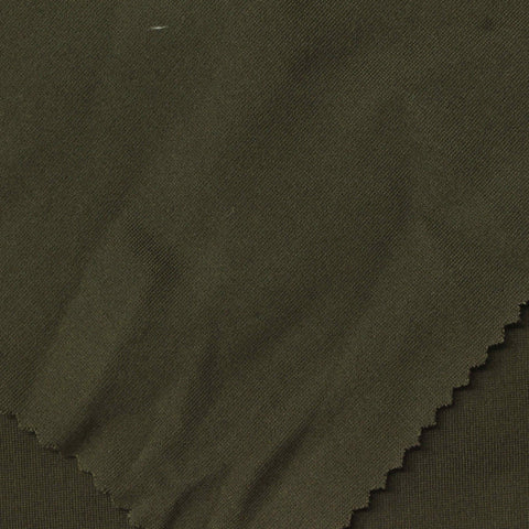 Viscose Nylon Stretch Ponte Knit Fabric, 400 gsm, 160 cm — Green, ref EF-259291