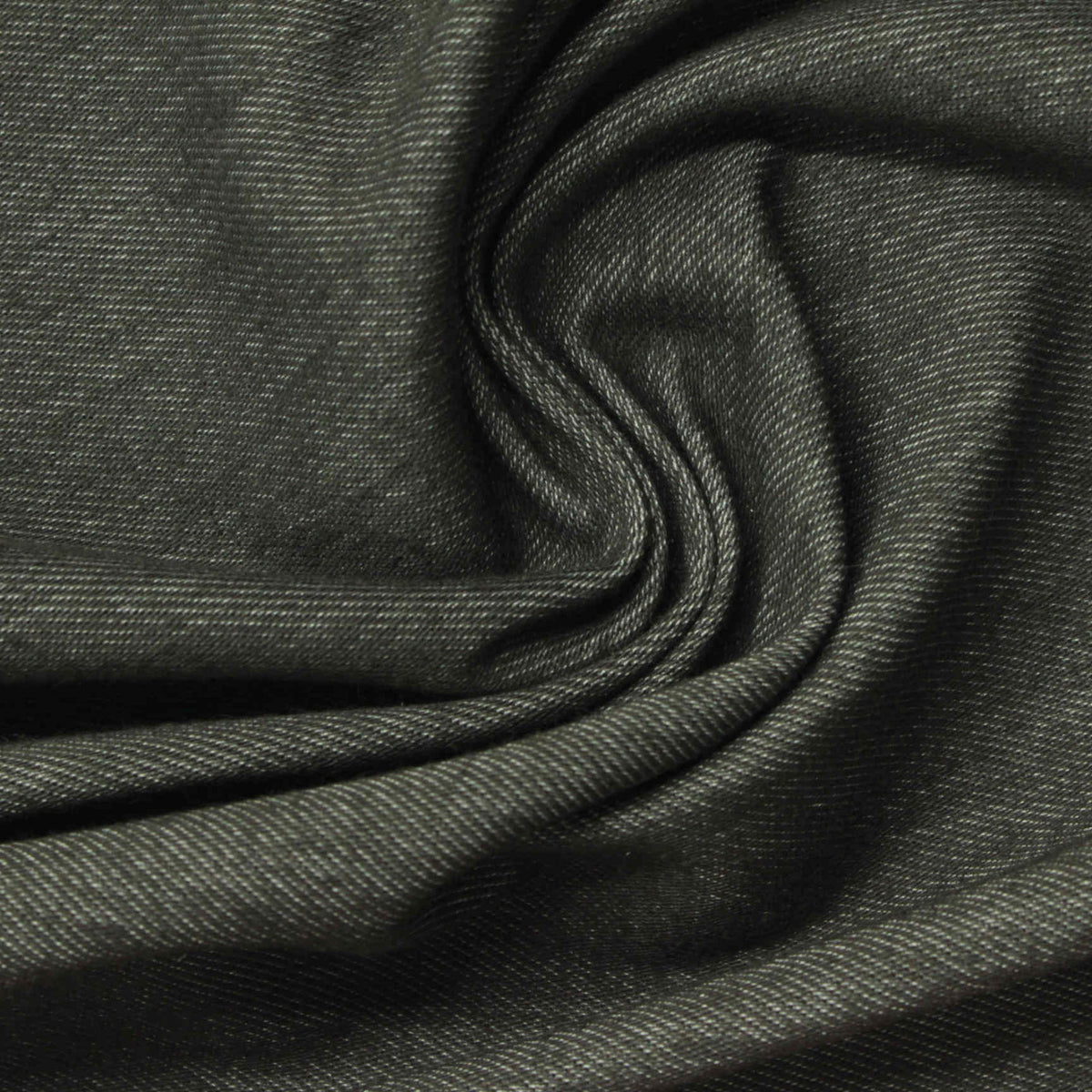 Dark Grey Heathered-Marl Knit, Poly-Viscose, 230 gsm