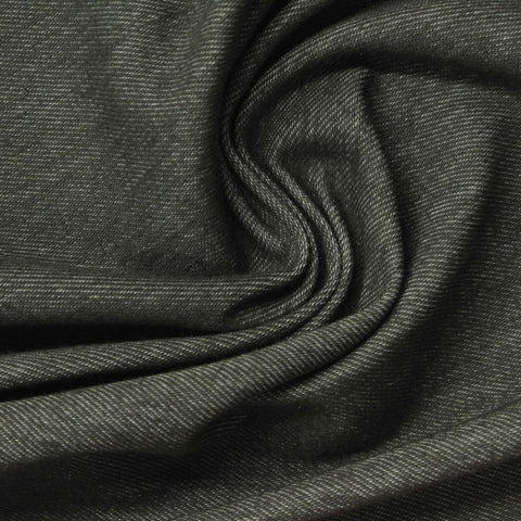 Dark Grey Heathered-Marl Knit, Poly-Viscose, 230 gsm