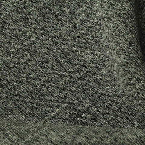 Dark Grey-Green Marl Mesh, Poly-Cotton