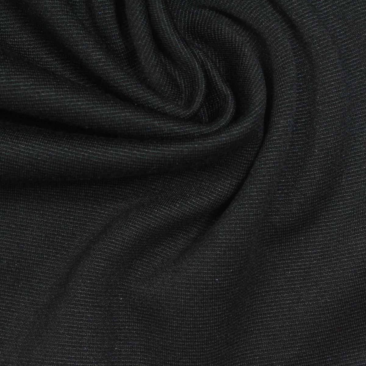 Polyester Cotton Mesh Fabric, 330 gsm, 175 cm — Black