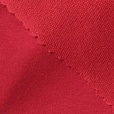 Cotton Polyester Stretch French Terry Fabric, 270 gsm, 160 cm — Red — texture