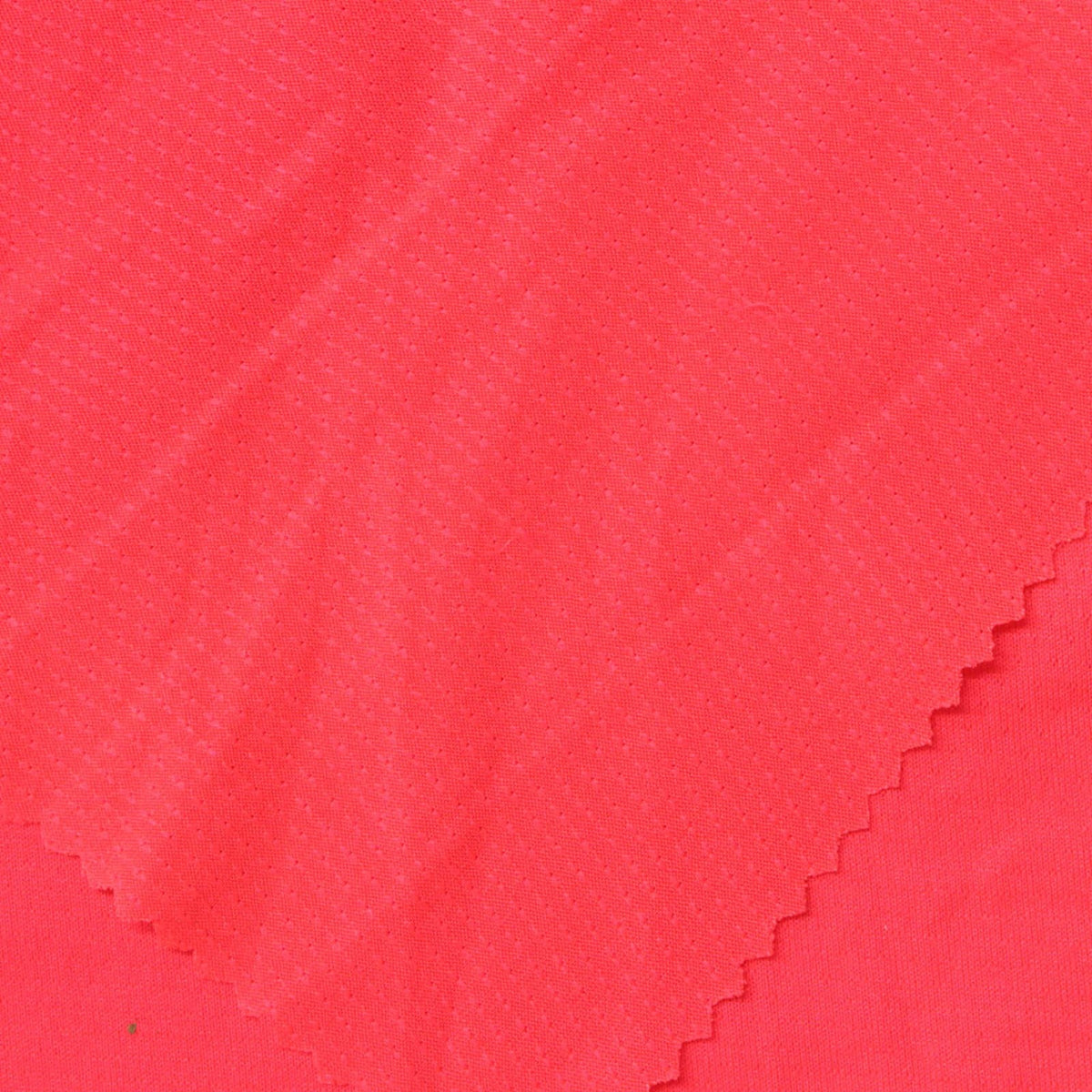 Polyester Stretch Birdseye Knit Fabric, 110 gsm, 160 cm — Red