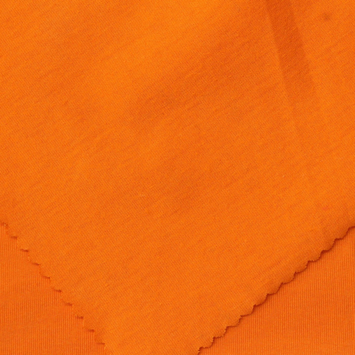 Cotton Polyester Jersey Knit Fabric, 200 gsm, 175 cm — Orange