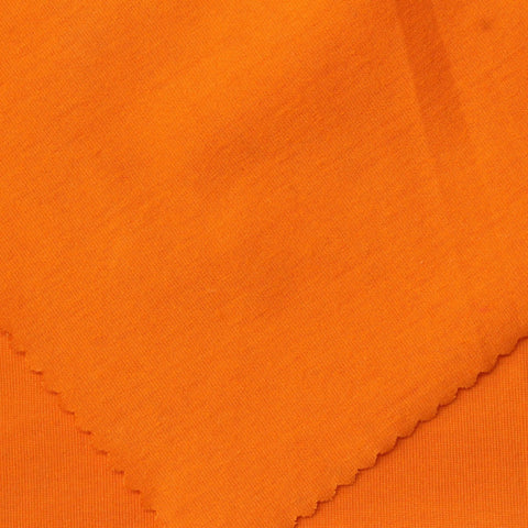 Cotton Polyester Jersey Knit Fabric, 200 gsm, 175 cm — Orange