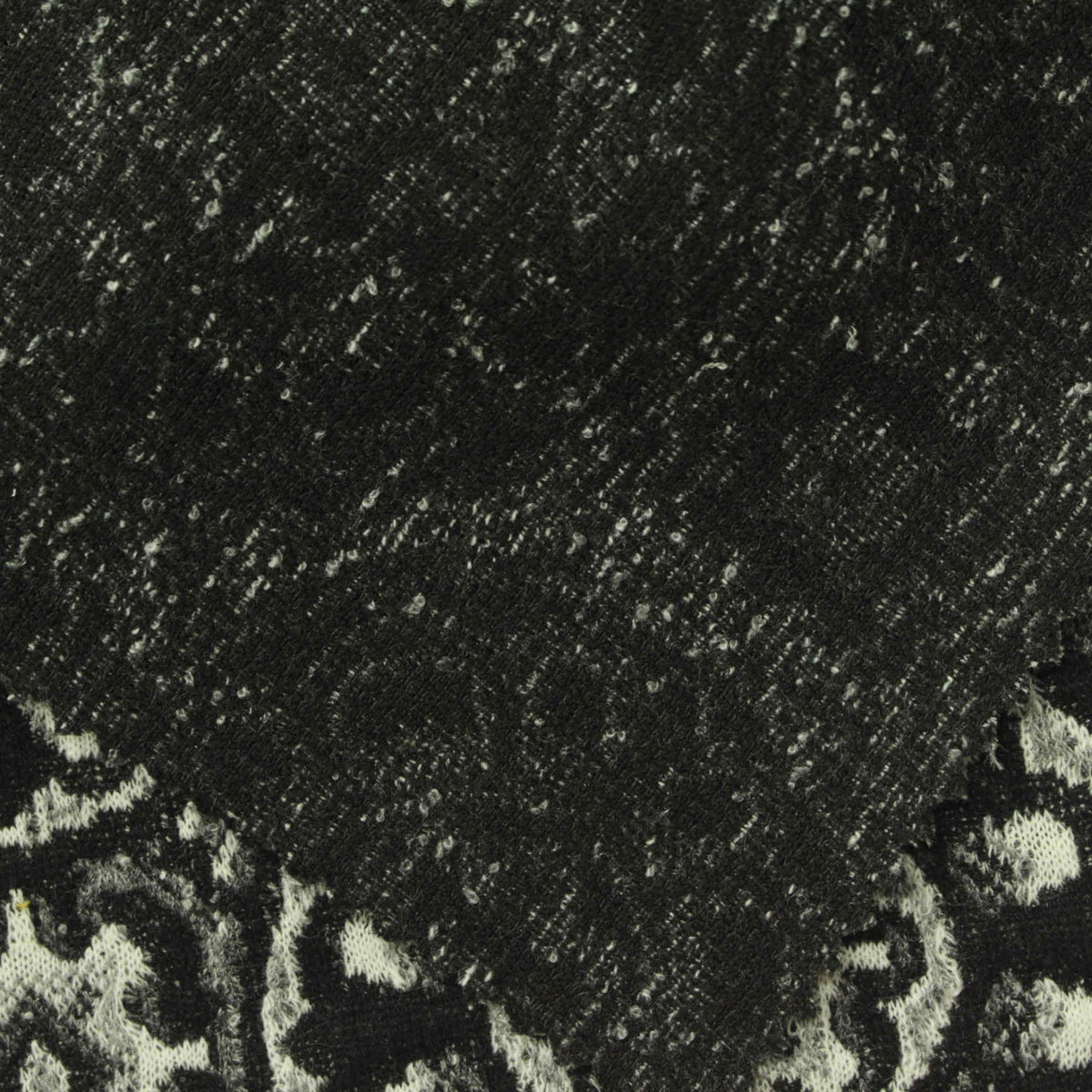 Black Leopard Jacquard, Poly-Viscose, 240 gsm