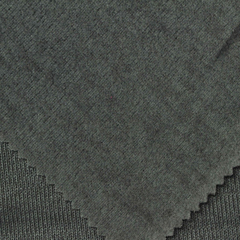 Dark Grey Marl Chunky Knit, Poly-Cotton, 215 gsm