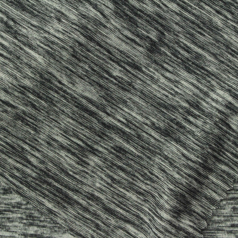 Black Marl Knit, Polyester, 140 gsm