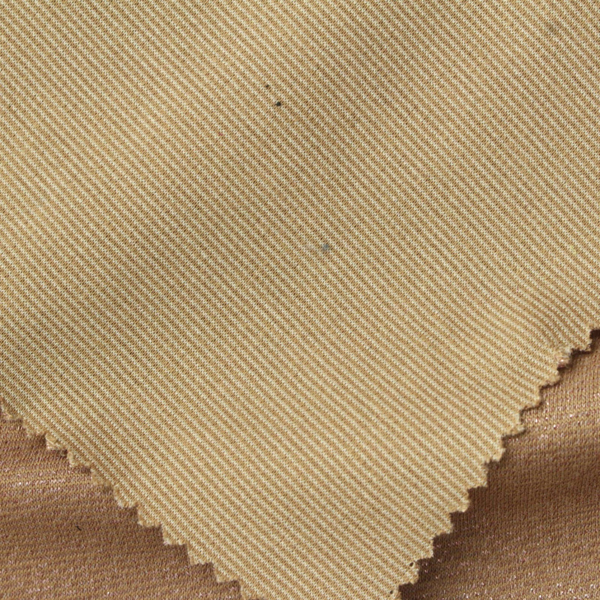 Polyester Metallic Stretch Ponte Knit Fabric, 230 gsm, 167 cm — Beige