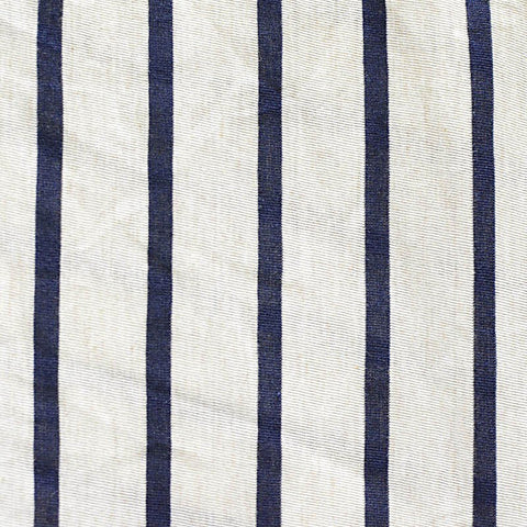 Dark Blue Stripes Jersey Knit, Poly-Cotton