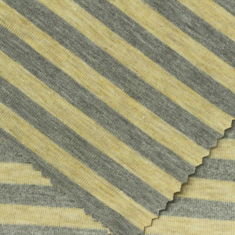 Yellow Diagonal-Stripe Knit, Polyester