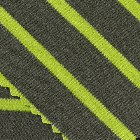 Lime Diagonal-Stripe Velvet, Polyester