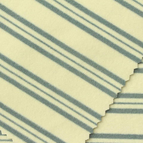 Blue-Grey Stripes Velvet, Polyester