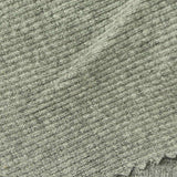 Cotton Polyester Stretch Rib Knit Fabric, 430 gsm, 160 cm — Grey — texture