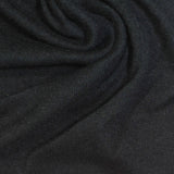 Viscose Polyester Stretch Chunky Knit Fabric, 195 gsm, 155 cm — Black