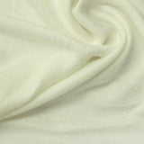 Viscose Polyester Stretch Chunky Knit Fabric, 195 gsm, 155 cm — White
