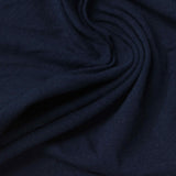 Cotton Stretch Jersey Knit Fabric, 190 gsm, 180 cm — Navy