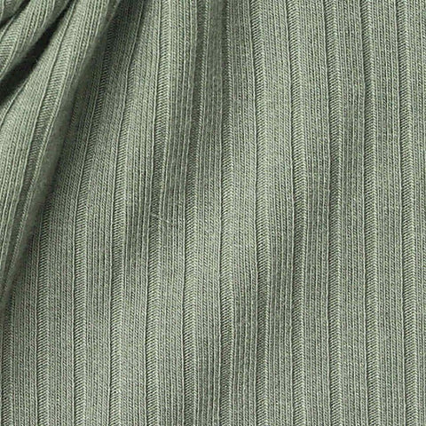 Sage Ribbed Rib Knit, Viscose