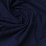 Cotton Polyester Jersey Knit Fabric, 150 gsm, 175 cm — Navy