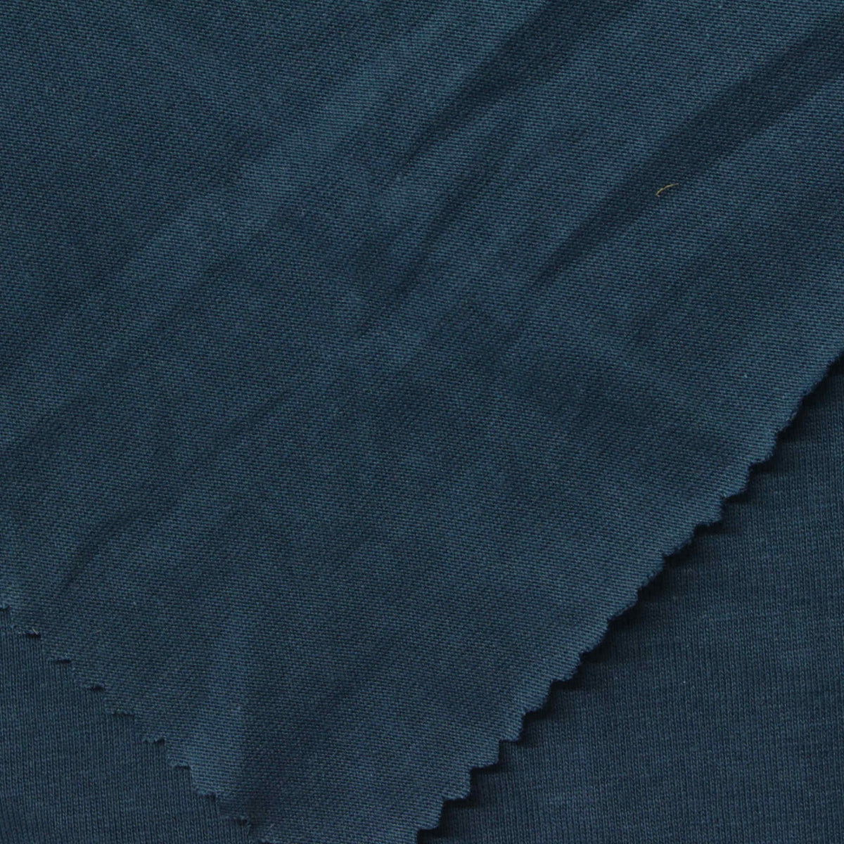 Polyester Cotton Jersey Knit Fabric, 150 gsm, 175 cm — Navy