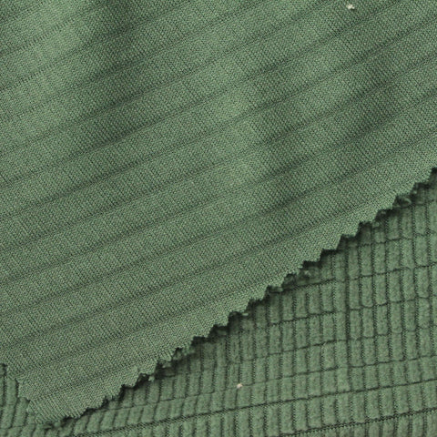 Polyester Stretch Fleece Fabric, 220 gsm, 165 cm — Green