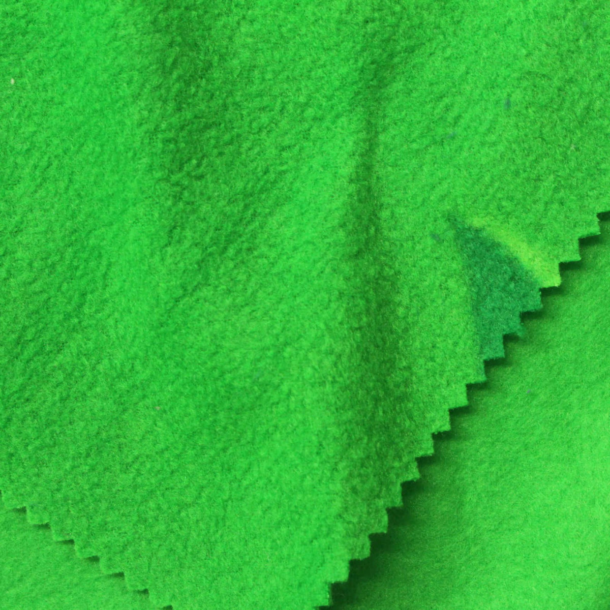 Printed 100% Polyester Fleece Fabric, 160 gsm, 150 cm — Green
