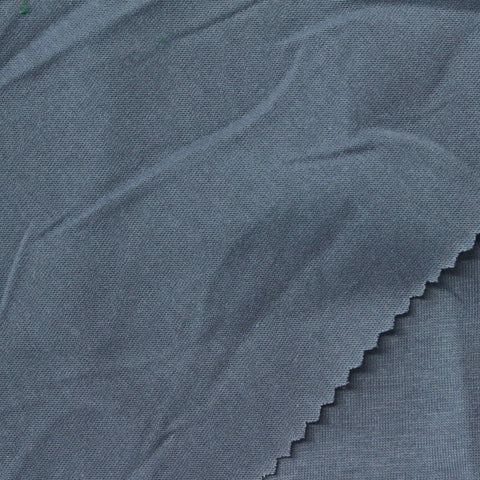 Cotton Polyester Jersey Knit Fabric, 150 gsm, 175 cm — Blue, ref EF-259767