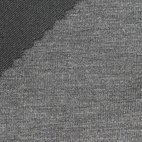 Grey Marl Scuba Knit, Viscose-Poly, 290 gsm