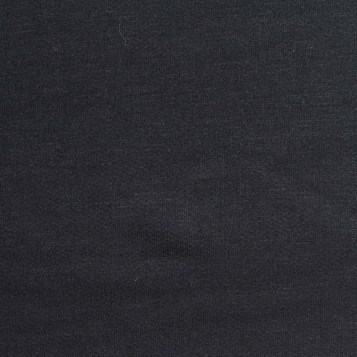 Polyester Viscose Stretch French Terry Fabric, 230 gsm — Black