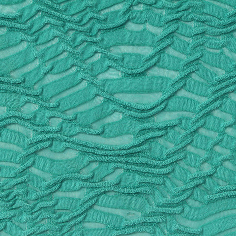 Jacquard Polyester Stretch Knit Fabric, 215 gsm — Green