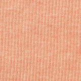 Orange Marl Rib Knit, Poly-Cotton — texture