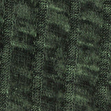 Dark Green Marl Rib Knit, Viscose-Poly — texture