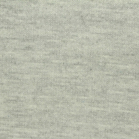 Light Grey Heathered-Marl Interlock Knit, Poly-Viscose